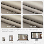 Joydeco 100% Blackout Pleated Curtains, Linen Window Curtains 2 Panel Sets 108 - Image 8
