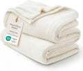 Bedsure GentleSoft Fleece Blankets Queen Size Cream by Unknown