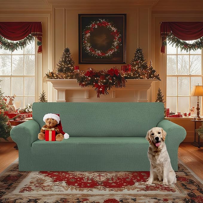 Stretch Oversized Couch Covers for Sofa Slipcover, Soft Jacquard Non-Slip - Image 2
