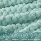 BEDELITE Haze Blue Throw Blanket - Image 3