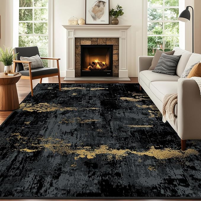 RELEANY Washable 5'x7' Abstract Area Rug - Image 9