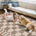 GarveeHome Checkered Rug 4x6 Area Rugs - Image 9