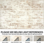 6x9 Area Rugs for Living Room: Washable Abstract Beige Grey Badroom Carpet | - Image 7