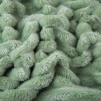 Sage Green Fleece Throw Blanket 60”×80” - Image 6