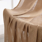 MIULEE Brown Linen Curtains 37x84 Inch Long - Image 6