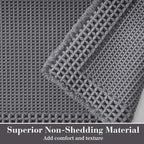 RESARE Waffle Bath Mat for Bathroom, Non Slip Bathroom Rugs 24x36 Dark Grey | - Image 2