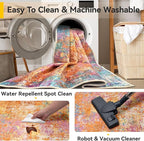 RELEANY Washable 10'x14' Abstract Area Rug - Image 5