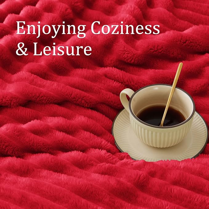 BEDELITE Ribbed Twin Blanket for Couch & Bed, Warm Yet Lightweight, Ribbed - Image 4