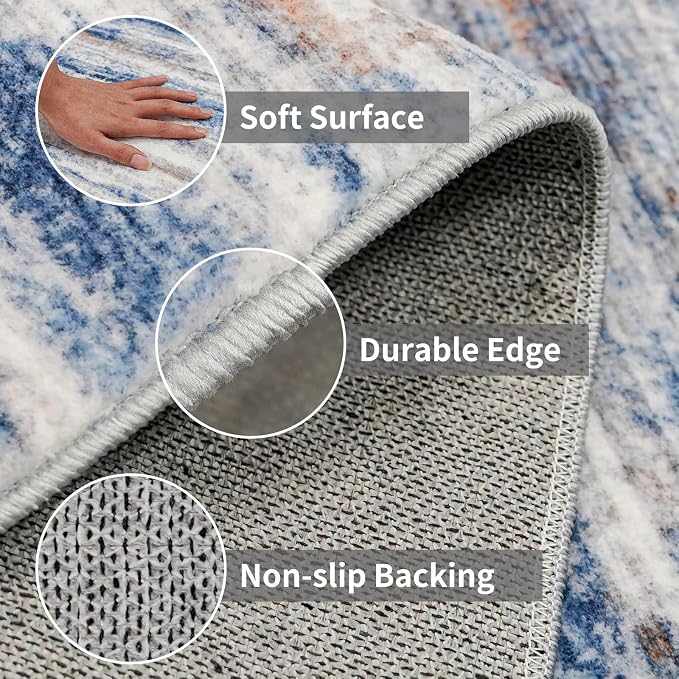 Large Runner Rugs for Hallway 4x18: Non-Slip Washable Wide Carpet - Image 4