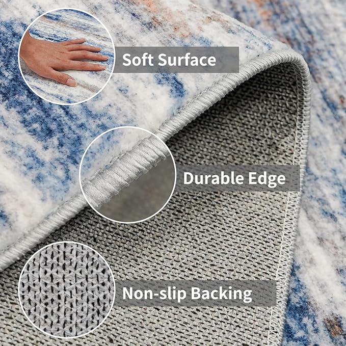3x13 Washable Runner Rug for Hallway: Extra Long Runners for Entryway Living - Image 4