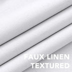 H.VERSAILTEX Linen Blackout Curtains 54 Inches Long 100% Blackout Thermal - Image 4