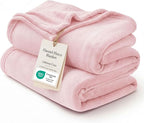 Bedsure GentleSoft Pink Fleece Throw Blanket by Unknown