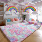4x6 Rainbow Fluffy Soft Plush Area Rugs - Image 6