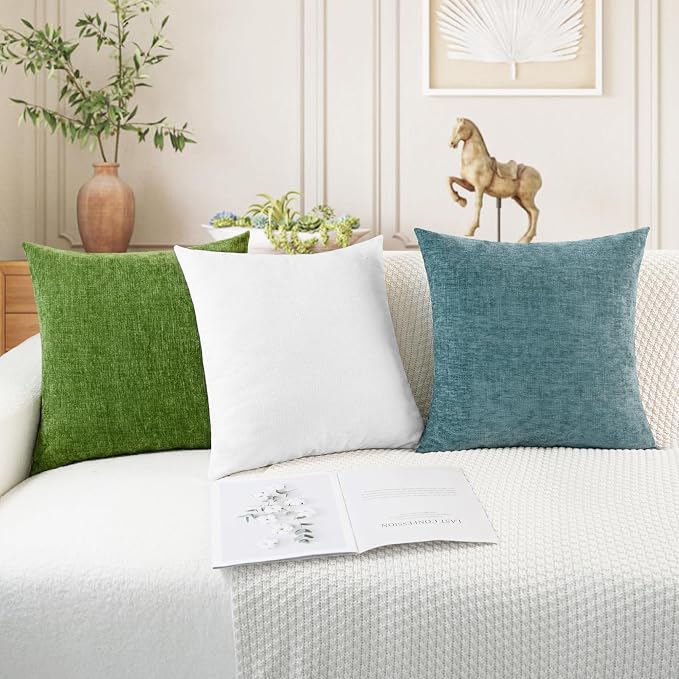 CaliTime Decorative Couch Throw Pillow Covers 26 X 16 Inches True White | Pack - Image 5