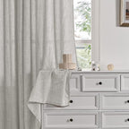 YoungsTex Light Grey Linen Curtains 84 Inch Length - Image 9