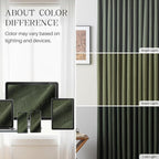 Pinch Pleated Linen Curtains 100% Blackout 63 Inches Long - Image 9
