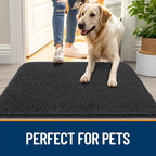 OLANLY Dog Door Mat for Muddy Paws 70x46, Super Absorbent Chenille Mud Mat | - Image 6