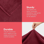 Utopia Bedding Soft Fleece Bed Blanket King Size Burgundy | Microfiber Plush - Image 5