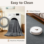 2x8 Dark Grey Solid Runner Rug Washable Non-Slip - Image 6