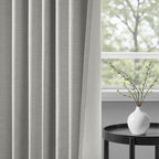Topfinel 92 Inch Linen 100% Blackout Curtains 2 Panels - Image 5