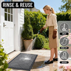 OLANLY Front Door Mat Outside Entrance 47x17, Waterproof Heavy-Duty Doormat | - Image 8