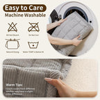 Velvet Couch Covers for Sectional Sofa Washable, Non-Slip L Shaped Sectional - Image 6