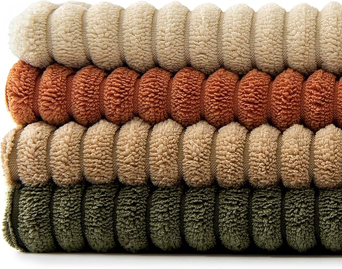 MIULEE Rust-Olive Green Decorative Throw Pillow Covers 20x20 Inch Set of 4 Boho - Image 8