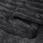 BEDELITE 3D Ribbed Jacquard Black Blankets Queen Size - Image 5