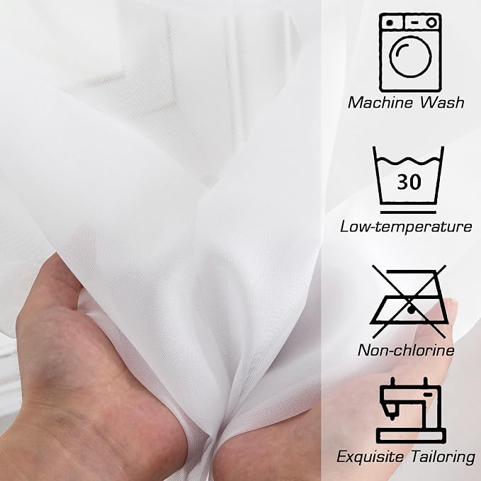 Simplebrand White Tier Curtains - Image 7