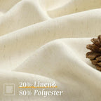 54 Inch Short Window Linen Curtains - Image 2