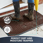 Front Door Mat Outside Entrance, Heavy Duty Waterproof Doormat | 31.5"x20" - Image 2