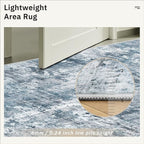 Soalmost Abstract 4x6 Area Rug Washable Rugs - Image 7
