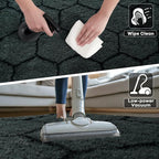 Noahas 5x7 Dark Grey Fluffy Soft Area Rug Non-Slip - Image 6