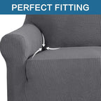 H.VERSAILTEX Stretch Couch Cover Loveseat Covers - Image 5