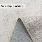3x7 Washable Hallway Runner Rug: Abstract Stain Resistant Kitchen Rug Farmhouse - Image 3