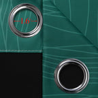 Green and Greyish White Blackout Curtains 52x108 2 Panels | Ombre Curtains - Image 7