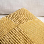Fancy Homi 2 Packs Mustard Yellow Lumbar Decorative Throw Pillow Covers 12x20 - Image 3