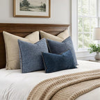 MIULEE Decorative Couch Throw Pillow Covers 20x20 in Dark Grey Blue 2 Pack | - Image 6
