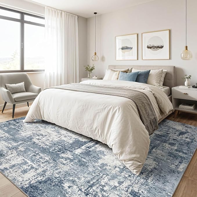 LOONGRUG 10x14 Area Rugs Washable Large Neutral Modern Living Room Rug | - Image 4