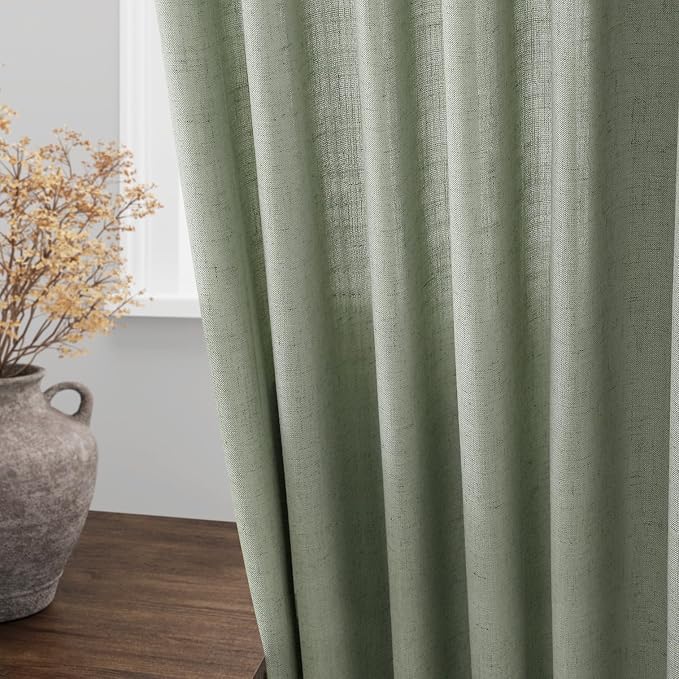 Desert Sage Linen Curtains 72 Inch Length - Image 4