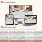 cotiled Boho 5x8 Area Rugs for Living Room: Soft Moroccan Washable Rug | Solve - Image 8