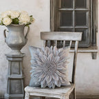 Grey Accent 3D Flower Decorative Throw Pillow Covers - Image 3