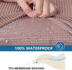 Waterproof Sectional Couch Covers, Non Slip Sofa Cushion Covers | L Shape - Image 3