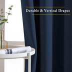 NICETOWN Room Darkening Curtains Blackout 40 inch Curtains - Image 5
