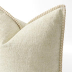 MIULEE Decorative Couch Throw Pillow Covers 20x20 Inch Cream White 2 Pack | - Image 2