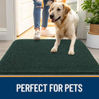 OLANLY Dog Door Mat for Muddy Paws 47x17, Super Absorbent Chenille Mud Mat | - Image 6