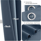 MIULEE Blackout Curtains for Bedroom 2 Panels 40 x 72 Inch Long Stone Blue | - Image 4