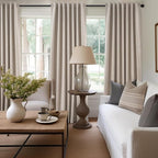 Topfinel 108 Inch Curtains 2 Panel Set Boho Brown Modern Decorative Dark Out - Image 2