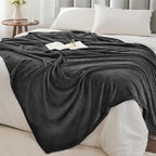 BEDELITE Fleece Blanket Soft Plush Twin Size Blanket Charcoal Grey 60"x80" | - Image 7