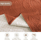 Orange Quilted Recliner Covers, Waterproof Large Recliner Chair Covers - Image 5